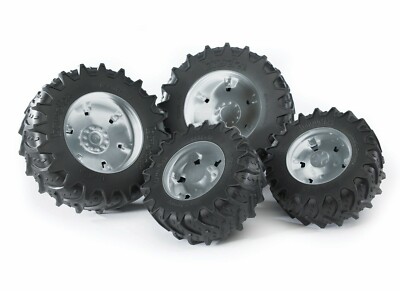 Bruder Zwillingsbereifung Reifen Doppelbereifung Zubehör Traktor Silber 43317