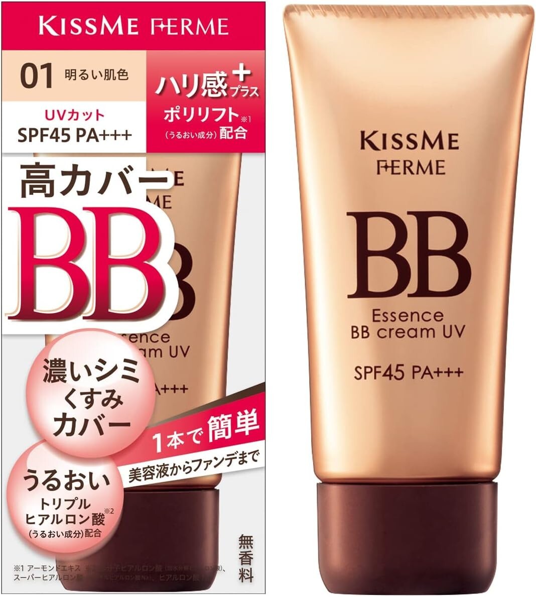 KissMe Ferme Essence BB Cream UV 01 Bright Skin Tone 30g Made In