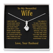 To My Wife Necklace, Christmas Gifts For Women, Anniversary Gift For Wife