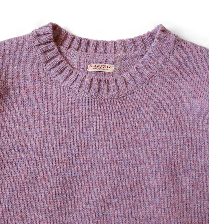 KAPITAL 5G wool bone crew sweater Skeleton light purple new | eBay