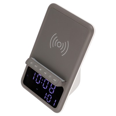 Alarm Clock Charger Fast Multi Functional BT Speaker Clock With Wireless Cha Hot