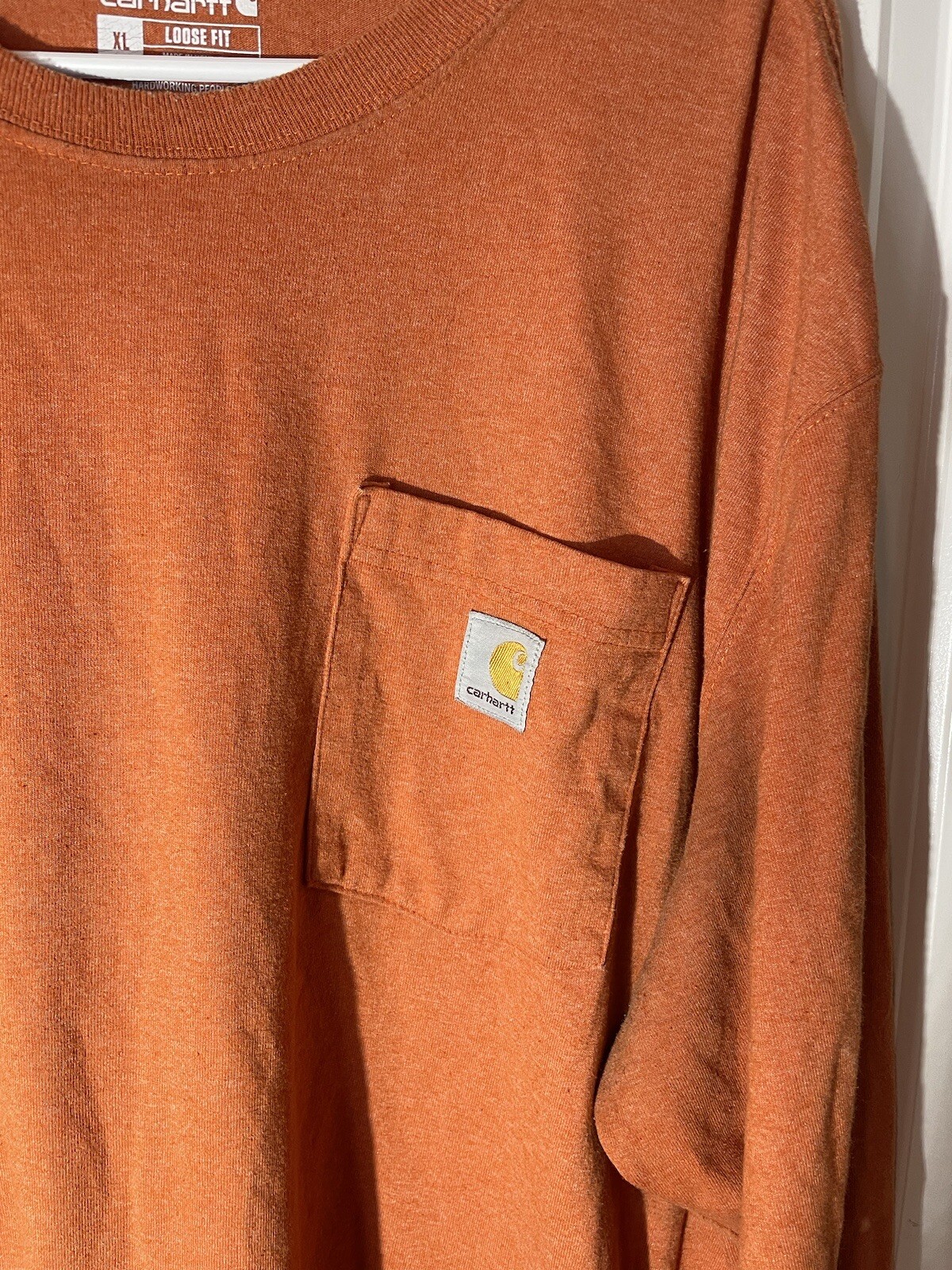 Carhartt TShirt, Original Fit, Orange, XLarge eBay