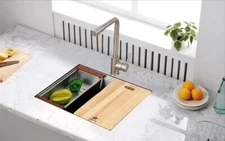 STARSTAR 21" Workstation Ledge Undermount Single Bowl Stainless Kitchen Sink