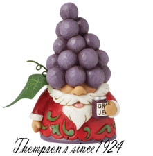 Jim Shore Heartwood Creek Grapes Gnome Figurine 6016527 NIB