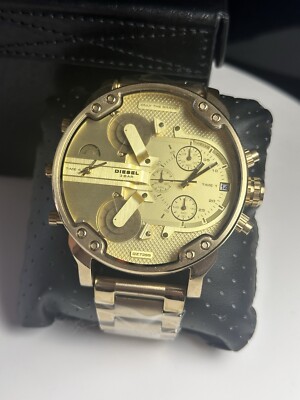 Diesel DZ7399  Men's Mr. Daddy 2.0 Chronograph Gold Dial Bracelet Watch