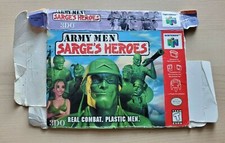 Army Men Sarge's Heroes Nintendo 64 N64 Authentic BOX ONLY