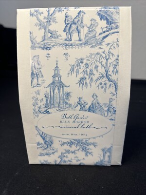 Bath Garden Blue Harbor Women's White/Blue Mineral Bath Salt 10 oz