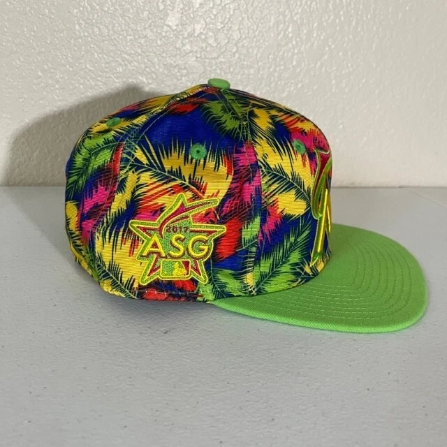 Florida Marlins Snapback Hat New Era Bright Colorful MLB All Star Game 2017 - Image 3 of 4