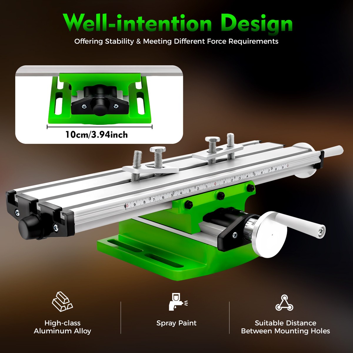 Work Table X Y Axis Bench Drill Press Vise Cross Slide Fixture
