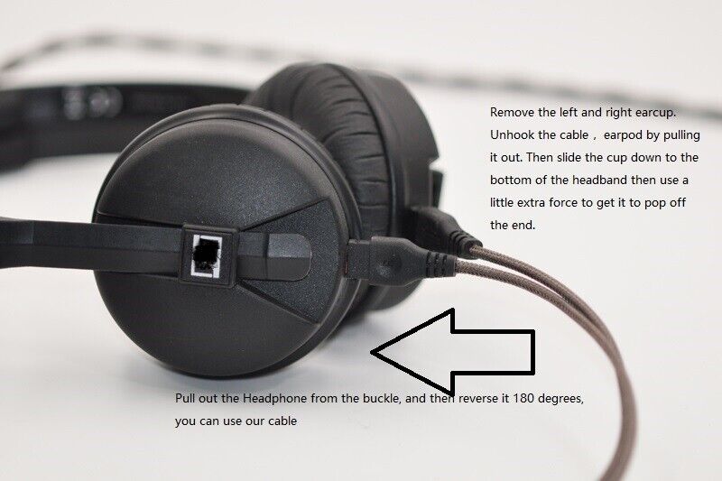 New 3.5mm OCC Audio Cable For Sennheiser HD25-1 II HD 25-C New 3.5mm OCC Audio Cable For Sennheiser HD25-1 II HD 25-C