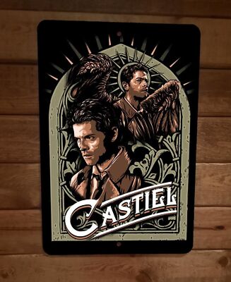 Castiel Supernatural 8x12 Metal Wall Sign Poster | eBay