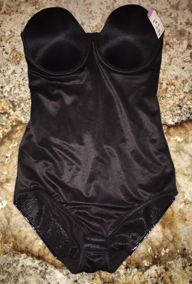 MIRACLESUIT Shape Away Negro Sin Tirantes Ex Control Firme Bodybriefer Mujer Talla 36B Foto 3 de 4