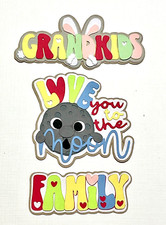 2D FAMILY Die Cuts for Cards  Craft Scrapbooking Embellishments Projects Making