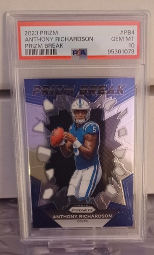 2023 PRIZM ANTHONY RICHARDSON PRIZM BREAK #PB4 PSA 10 - Picture 3 of 4