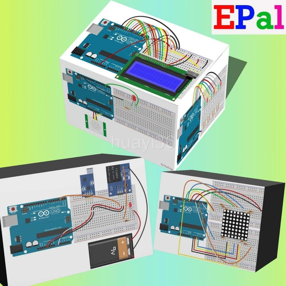 EPAL New Ultimate Starter Kit Compatible with Arduino Uno R3, Servo Motor RTC - Image 3 of 4