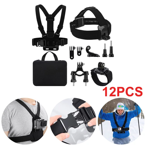 12-in-1 Sports Action Camera Accessories Kit For GoPro Hero 10 9 8 Max 7 6 5 4