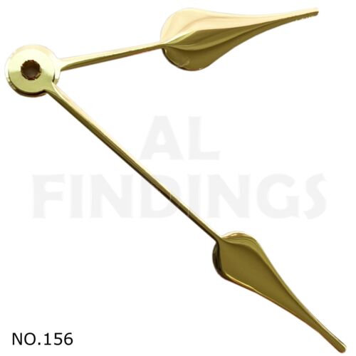 New Press Fit 2x Quartz Metal Clock Hands For Movements Hand Holes 3.1mm & 5.0mm - Picture 65 of 85