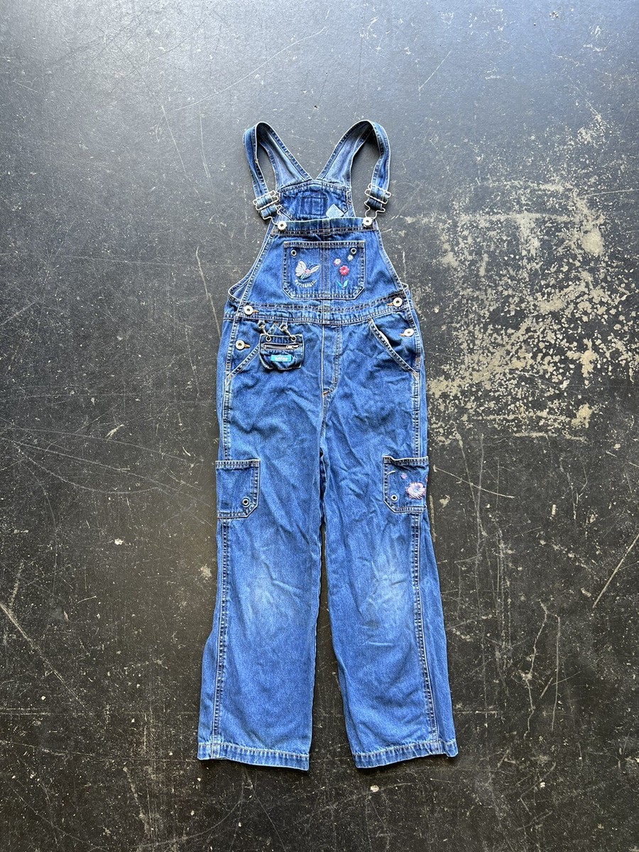 Vintage 90's Pokemon Butterfree Denim Embroidery Overalls SZ