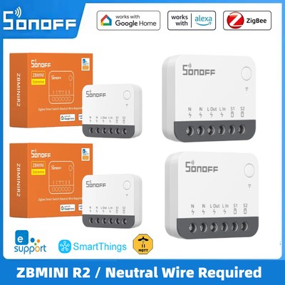 SONOFF ZBMINI R2 Extreme Zigbee Smart Switch Neutral Wire Required Samrt Home Tw