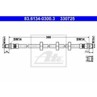 ATE Bremsschlauch Bremsleitung Hinten FüR Volvo 960 II Kombi V90 83.6134-0300.3