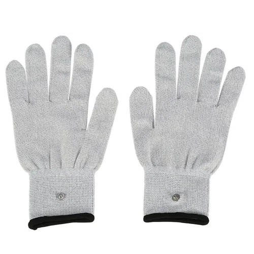 1 Pair of Silver Conductive Massage Gloves with Wires For Beauty Device - USA - Picture 4 of 12