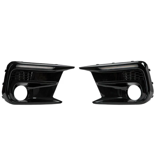 White/Amber Running LED DRL Fog Light Bezel Kit For 2018-2021 Subaru WRX/WRX STI - Picture 12 of 12