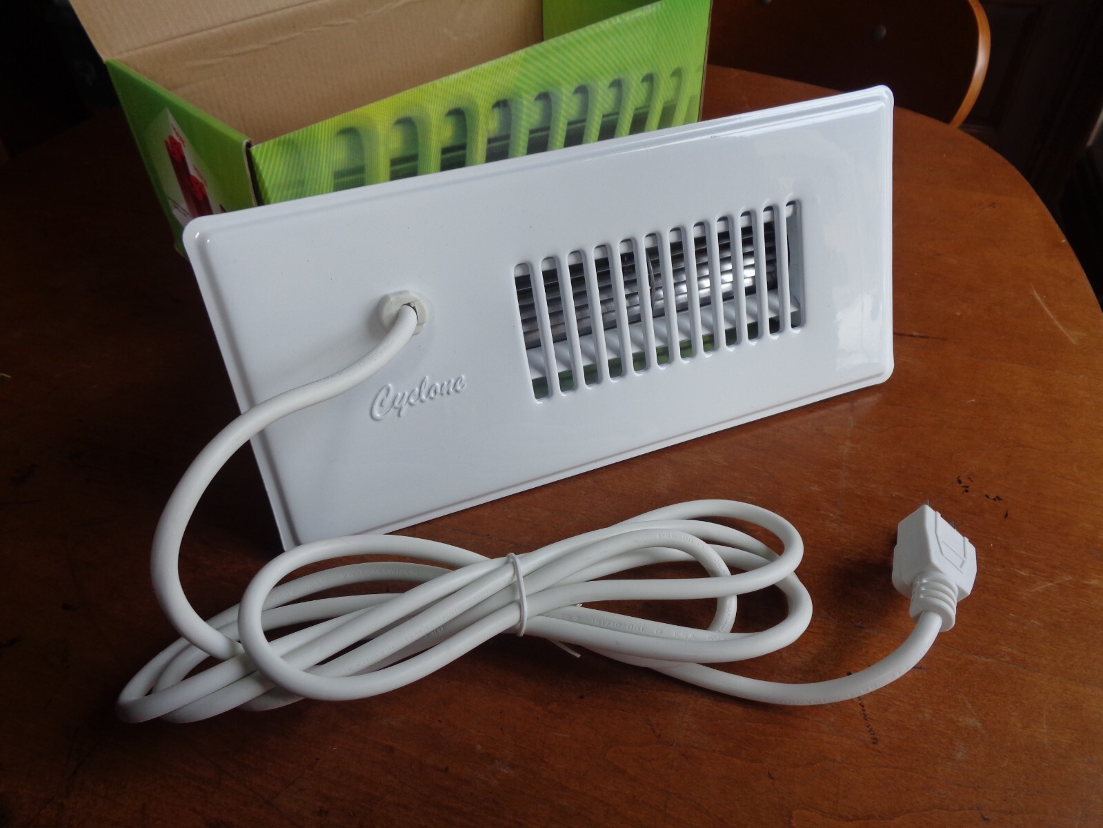 Cyclone Booster Fan White Built-In Thermostat Fits Ducts 3u0026#034; x 10u0026#034;  + 4u0026#034; x 10u0026#034; 671519300822 | eBay
