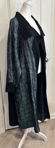 CONNIE’S MOON LIGHT IN LOS ANGELES VTG Open Front Jacket L Lagenlook Bohemian - Picture 3 of 12