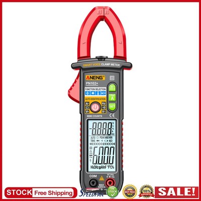 Smart Voice Clamp Meter Multifunktions-Dioden-Hz-Stromtester Elektrowerkzeuge