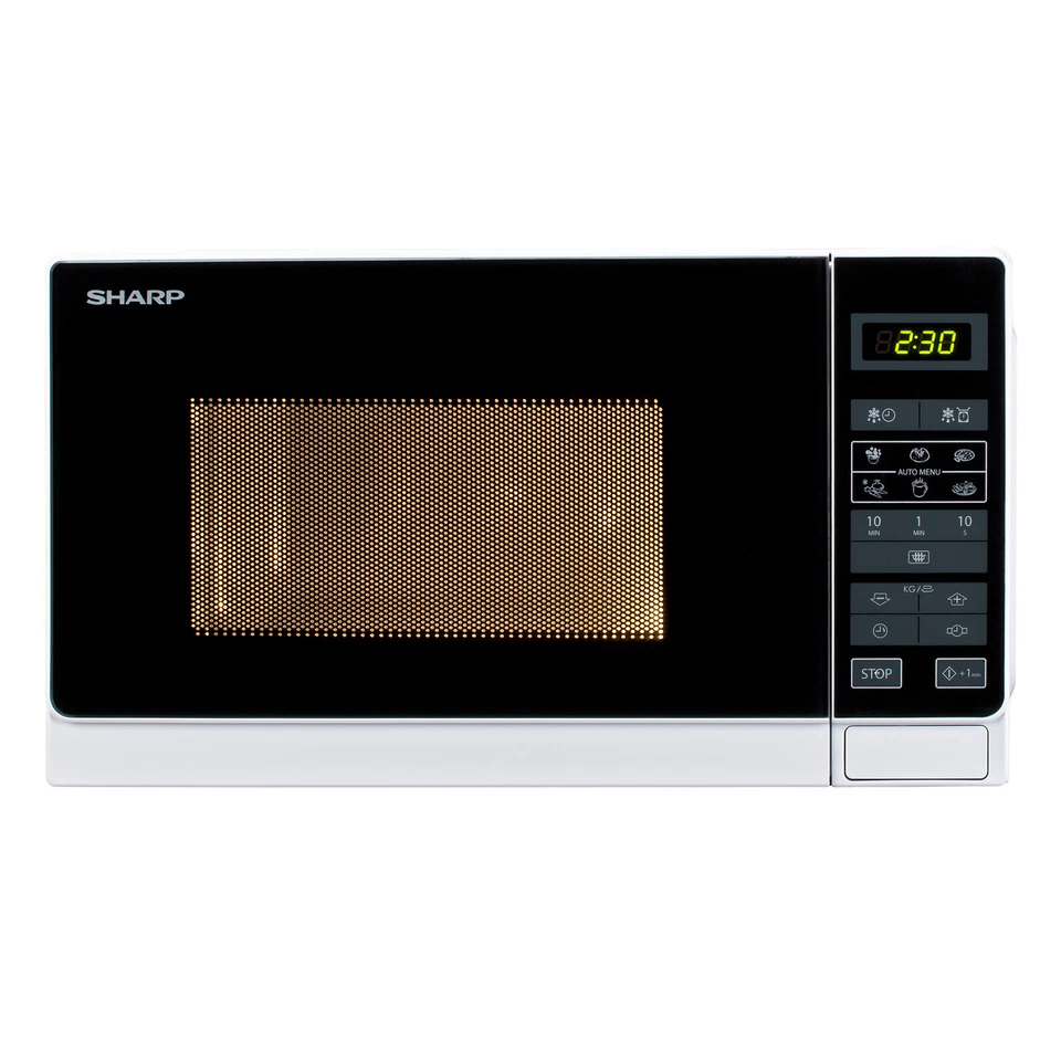 Sharp R-242WW Mikrowelle Solo 20L Garraum Weiß 800 Watt 11 Leistungsstufen