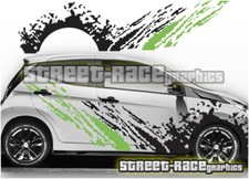 Adesivi grafici Toyota Aygo 025 side grunge rally motorsport decalcomanie vinile