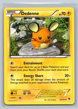 Dedenne 34/111 Furious Fists Pokemon TCG Electric Type Antenna Pokemon Card