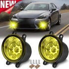 Pair Bumper LED Fog Light Lamp Yellow For LEXUS IS250 2011-2015