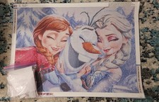 DISNEY FROZEN FRIENDS diamond painting Anna  Olaf 70cm x 50cm/27.5in x 19.6in