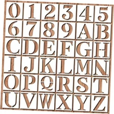 8 Inch Large Letter Stencils - 36pcs Reusable Alphabet and Number Templates 