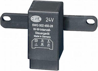 HELLA 5WG 002 450-287 Wipe-/Wash Interval Electrical Relay 24V Fits KAMAG SANY