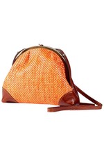 Patricia Nash Silvia Frame Shoulder Bag Apricot