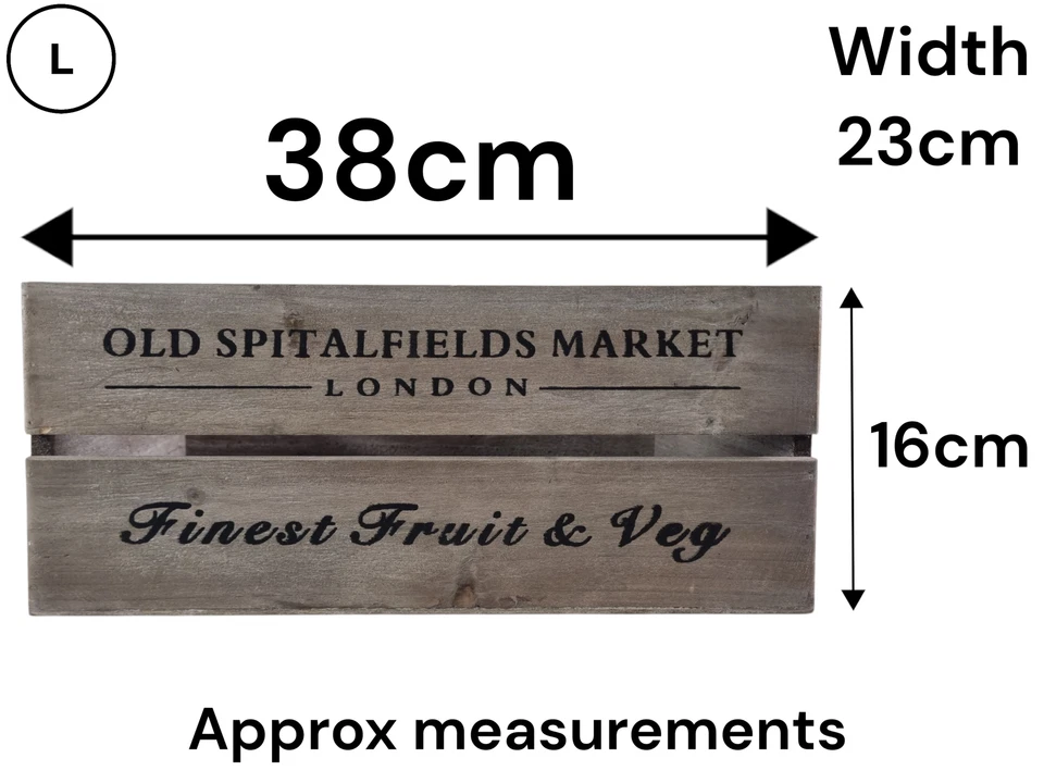 Old Spitalfields Market Wooden Rustic Handmade Storage Crates - Image 4 of 4