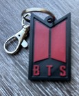 BTS Wings Keychain Black and Red Keyring Lobster Clasp — photo 2