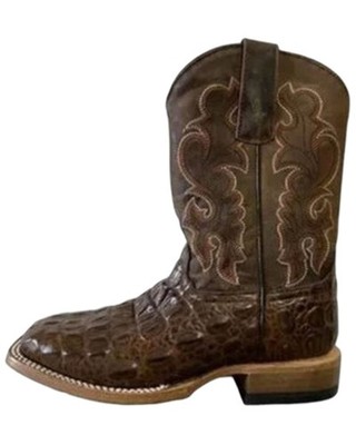Horse Power Boys' Nile Croc Print Western Boot - Square Toe - HPK1070C