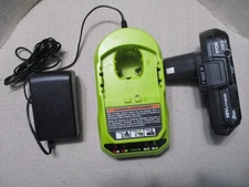 RYOBI ONE+ 18V 2.0Ah Lithium-Ion Battery PBP006 and PCG002 Charger Kit, Black