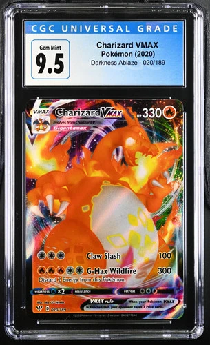 2020 Pokemon SWSH Darkness Ablaze Charizard VMAX CGC 10 #020/189