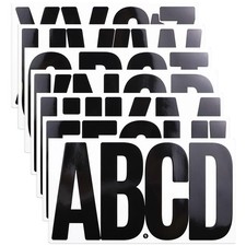 21 Sheets 6 Inch Letter Stickers, Self Adhesive Vinyl Capital Alphabet Punctu...