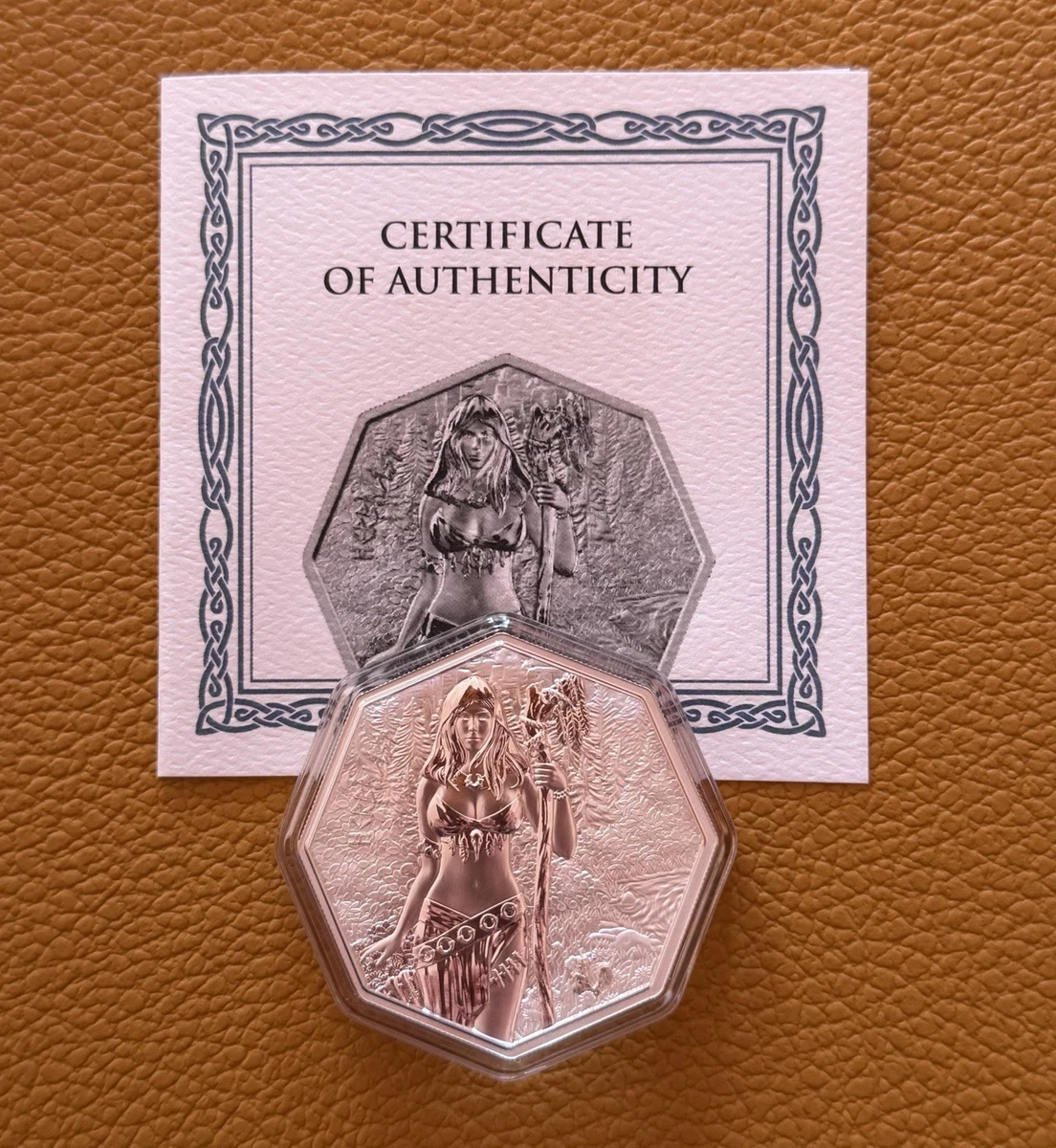 1 Oz Plata 9999 Germanía Mint WITCHCRAFT Herbalist. En Cápsula y Certificado.