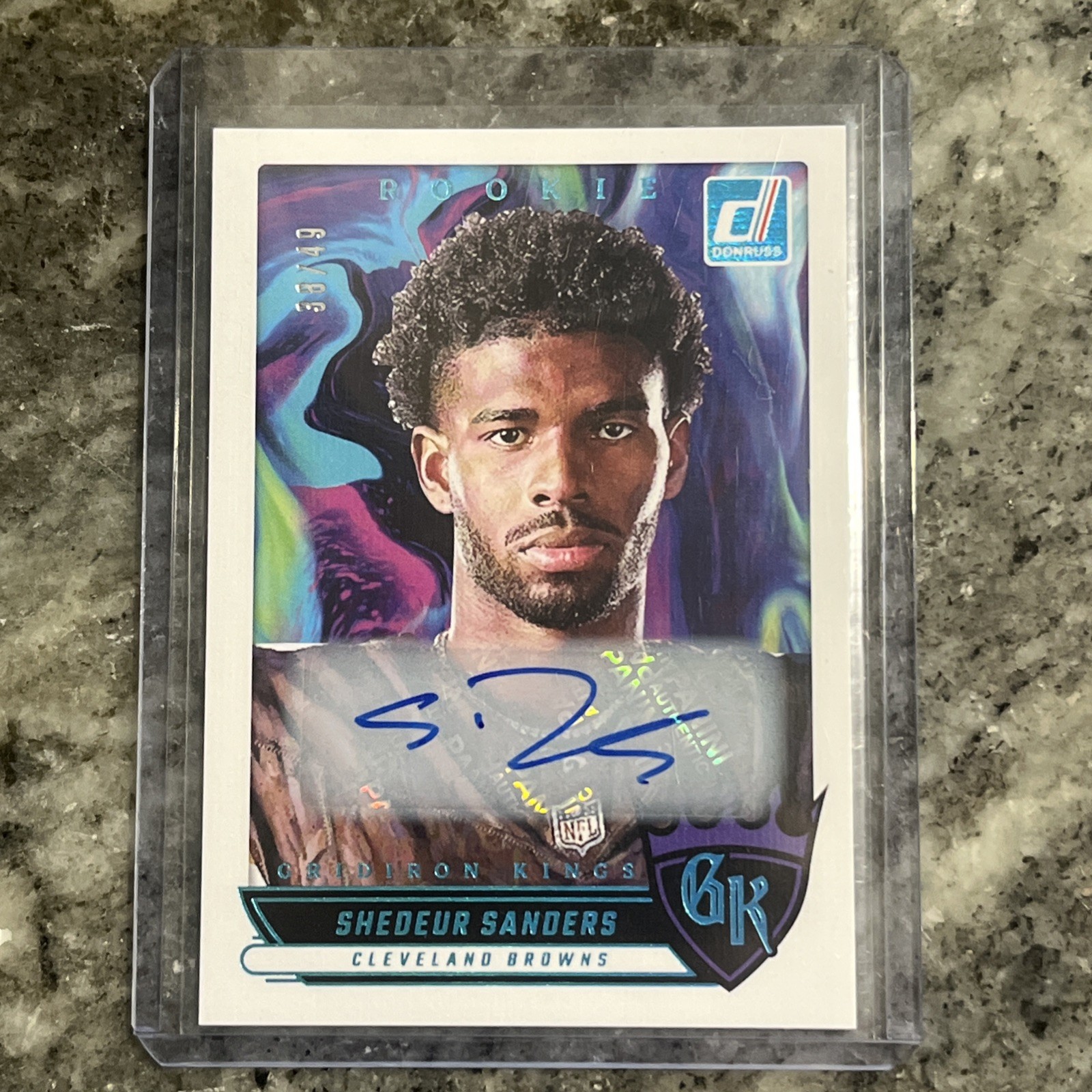 2025 Donruss Shedeur Sanders RC Rookie Auto Gridiron Kings /49 Browns
