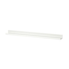 White Wall-Mounted Floating Shelf – Photo Ledge & Display Shelf | 55 cm & 115 cm