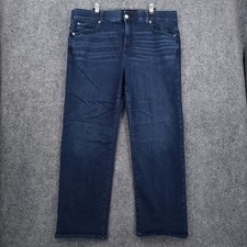 Torrid Bombshell Straight Leg Jeans Womens 18R Blue Dark Wash Stretch Denim