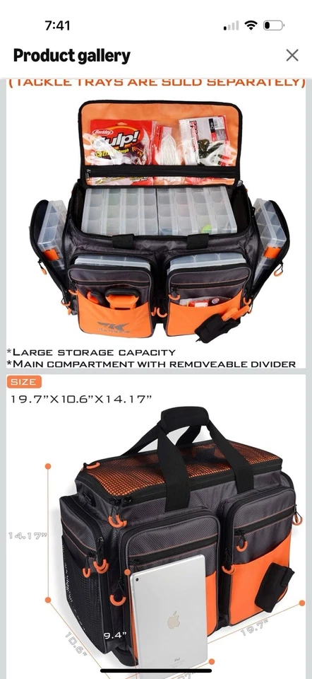 Caixa de equipamento de pesca em água salgada Kastking B1 - Imagem 4 de 4