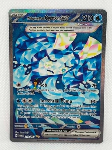 Pokémon Twilight Masquerade - Wellspring Mask Ogerpon EX 213/167 - SIR - NM/M