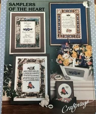 Cross Stitch Samplers of The Heart - Jan Brett - Craftways Booklet 901